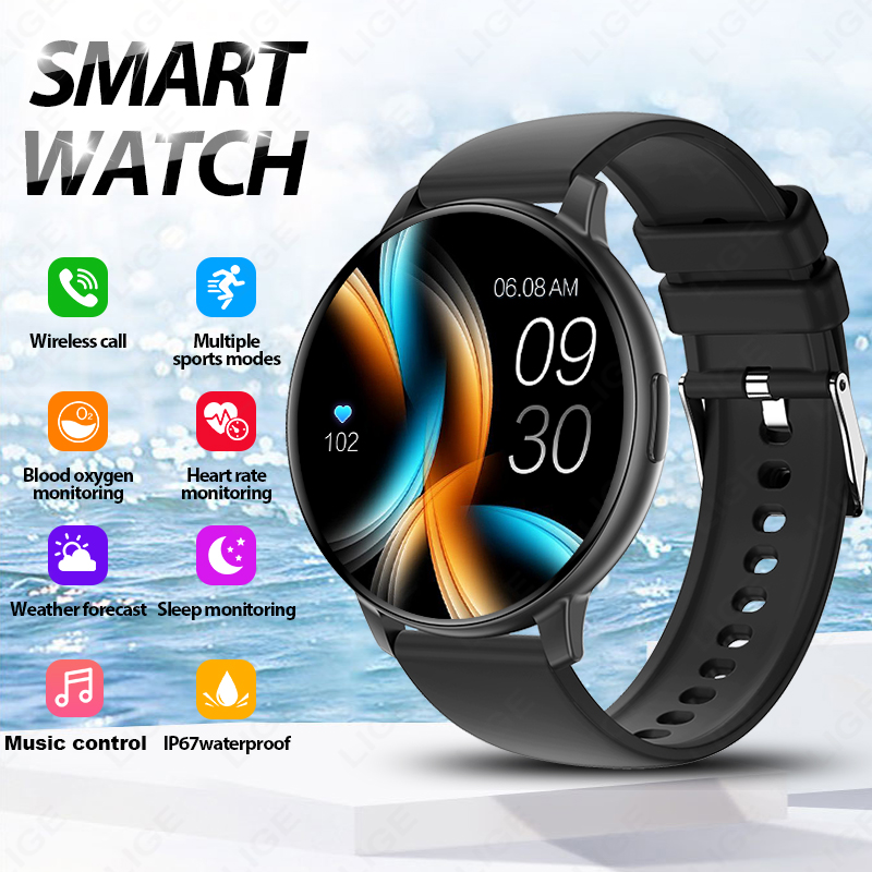 Watches Ladies Smartwatch - LIGE 신제품 1.43인치 블루투스 통화 기능