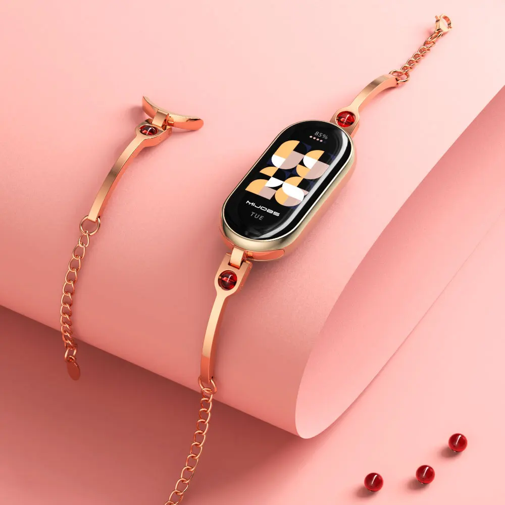 Smartwatch Watches For Girls - Xiaomi Mi Band 8용 스테인레스 스틸