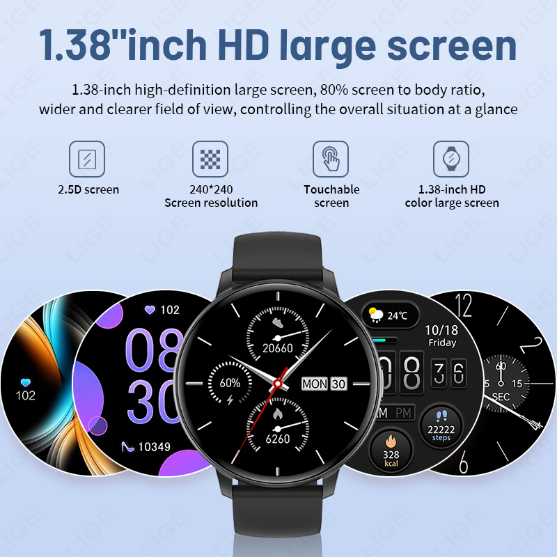 LIGE 신제품 1.43인치 블루투스 통화 기능 패션  - Watches Ladies Smartwatch 리뷰 및 가격