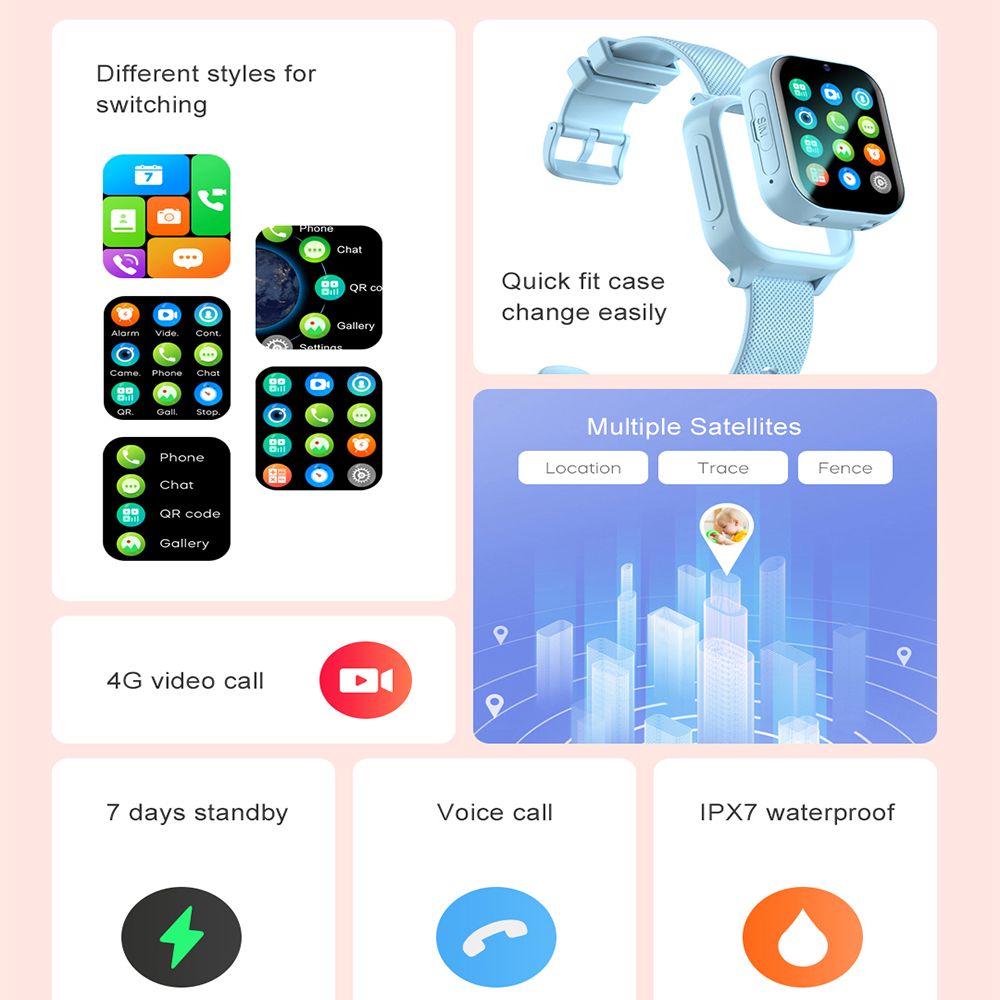 스마트워치 키즈 4G GPS WIFI 영상통화 SOS  - Smartwatch Watches For Girls 리뷰 및 가격
