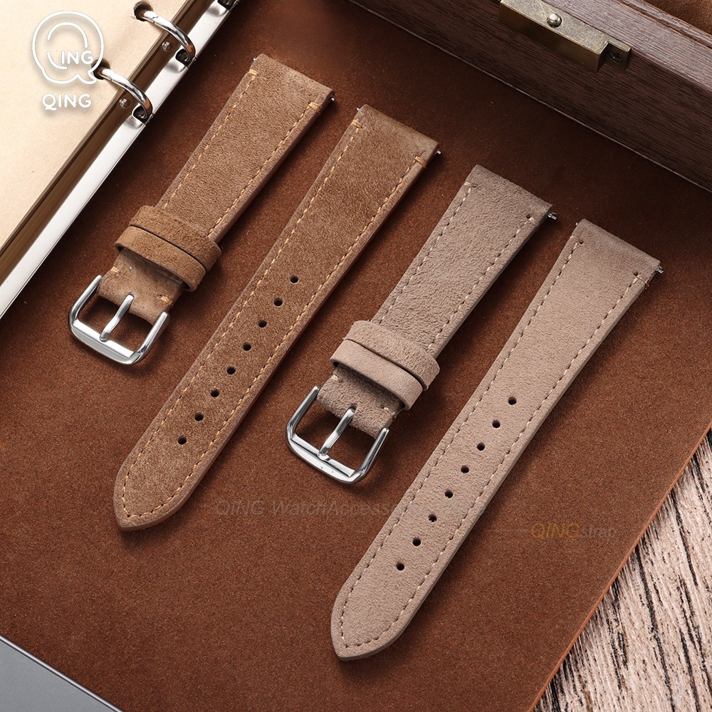 20/22mm 퀵 릴리스 가죽 시계줄 빈티지 스웨이드  - Smartwatch Vintage Watches For Women 리뷰 및 가격