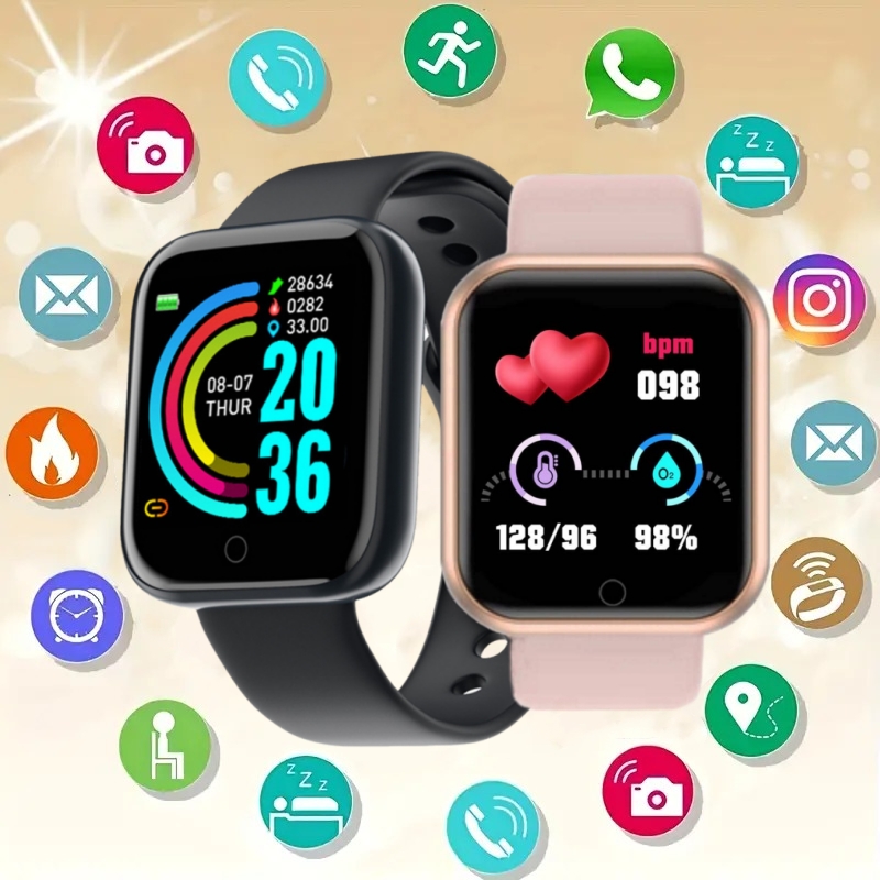 스마트 워치 메시지 알림 음악 제어 칼로리 거리 피트니 - Smartwatch Watches For Girls 리뷰 및 가격