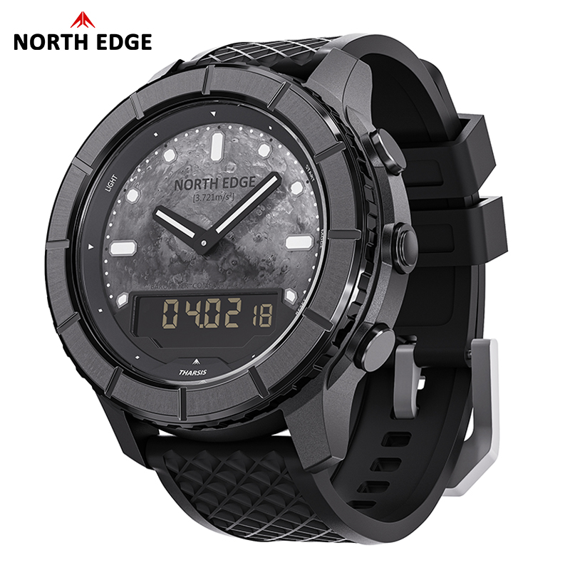 노스 엣지 타르시스 남성용 탄소 섬유 디지털 시계, 5 - Altimeter Compass Watch 리뷰 및 가격