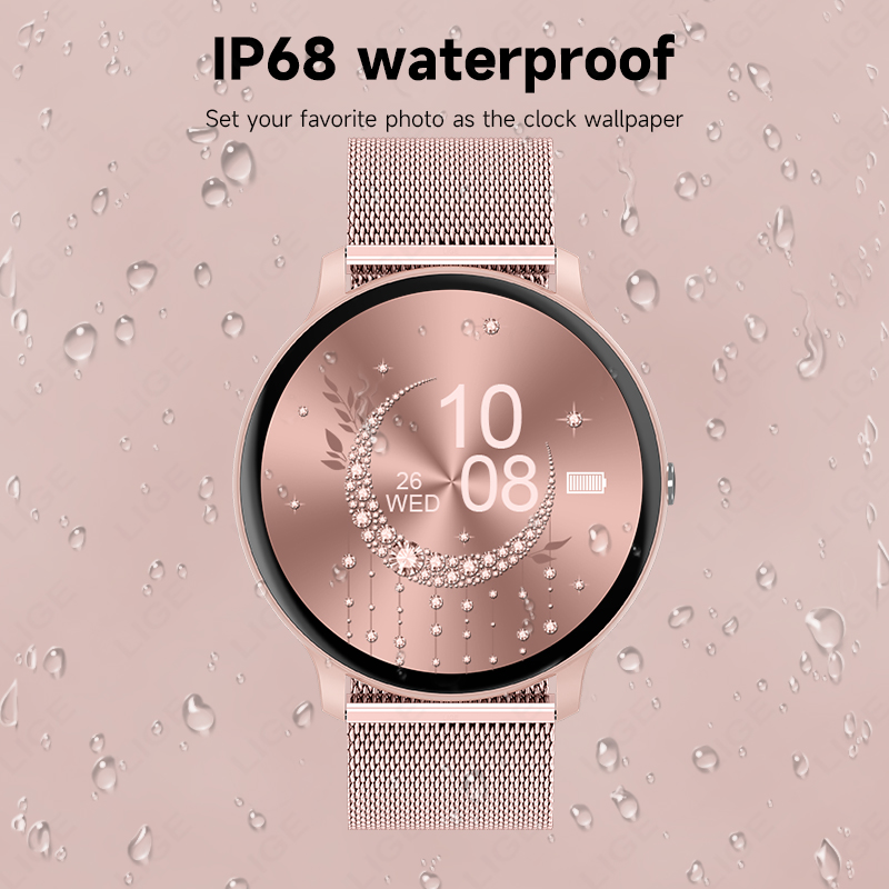 LIGE 방수 여성 스마트워치 심박수 혈압 모니터링 남 - Smartwatch Watches Price 리뷰 및 가격