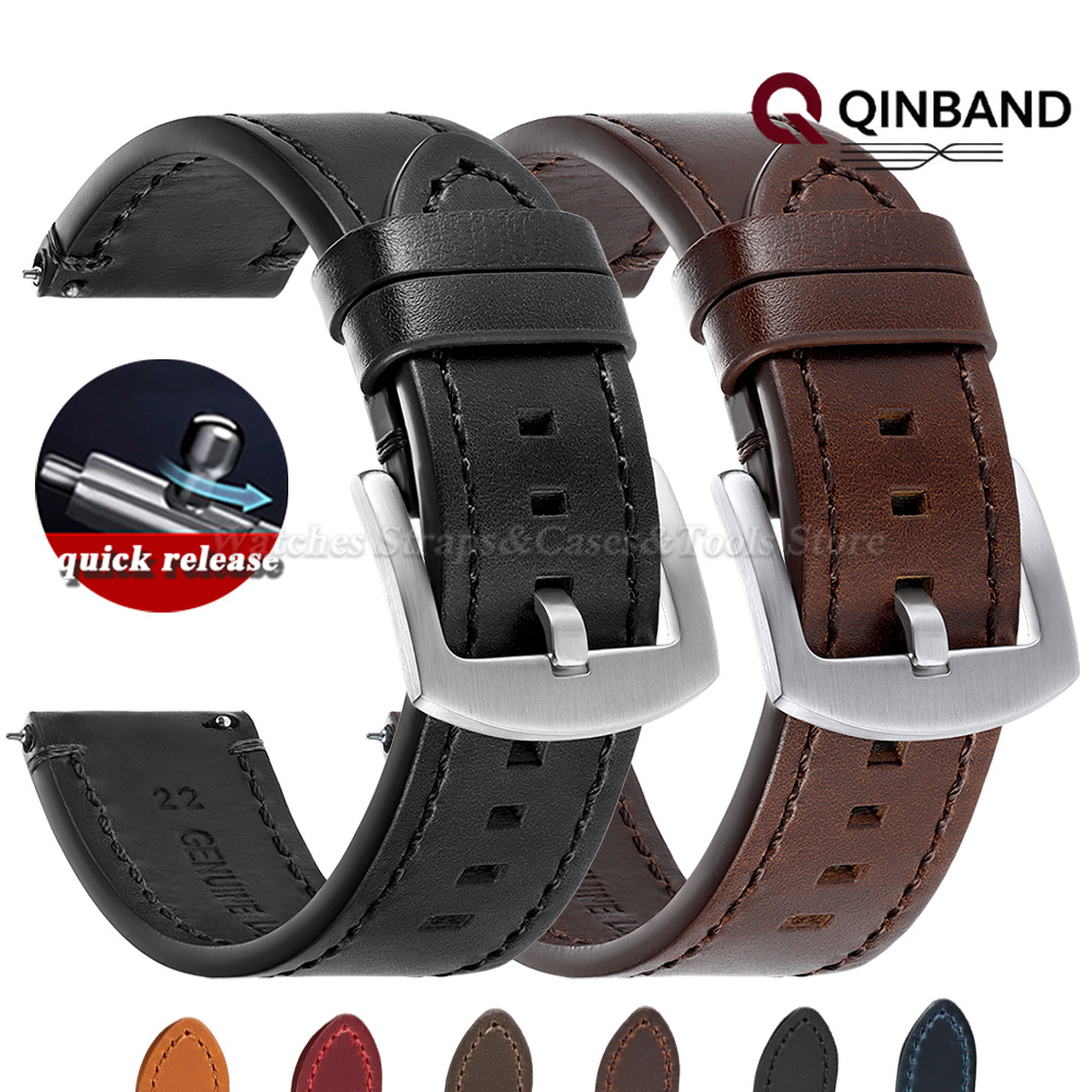 빈티지 오일 왁스 소가죽 시계 밴드 스트랩 20mm 2 - Smartwatch Vintage Watches For Women 리뷰 및 가격