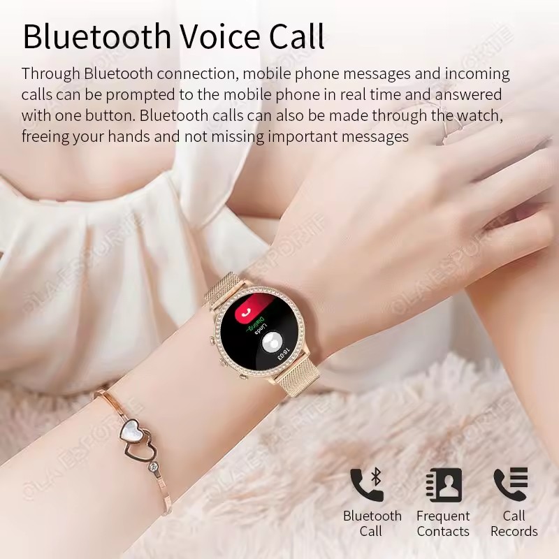 세련된 여성용 스마트워치, 블루투스 통화 기능, 알림, - Smartwatch Watches For Girls 리뷰 및 가격