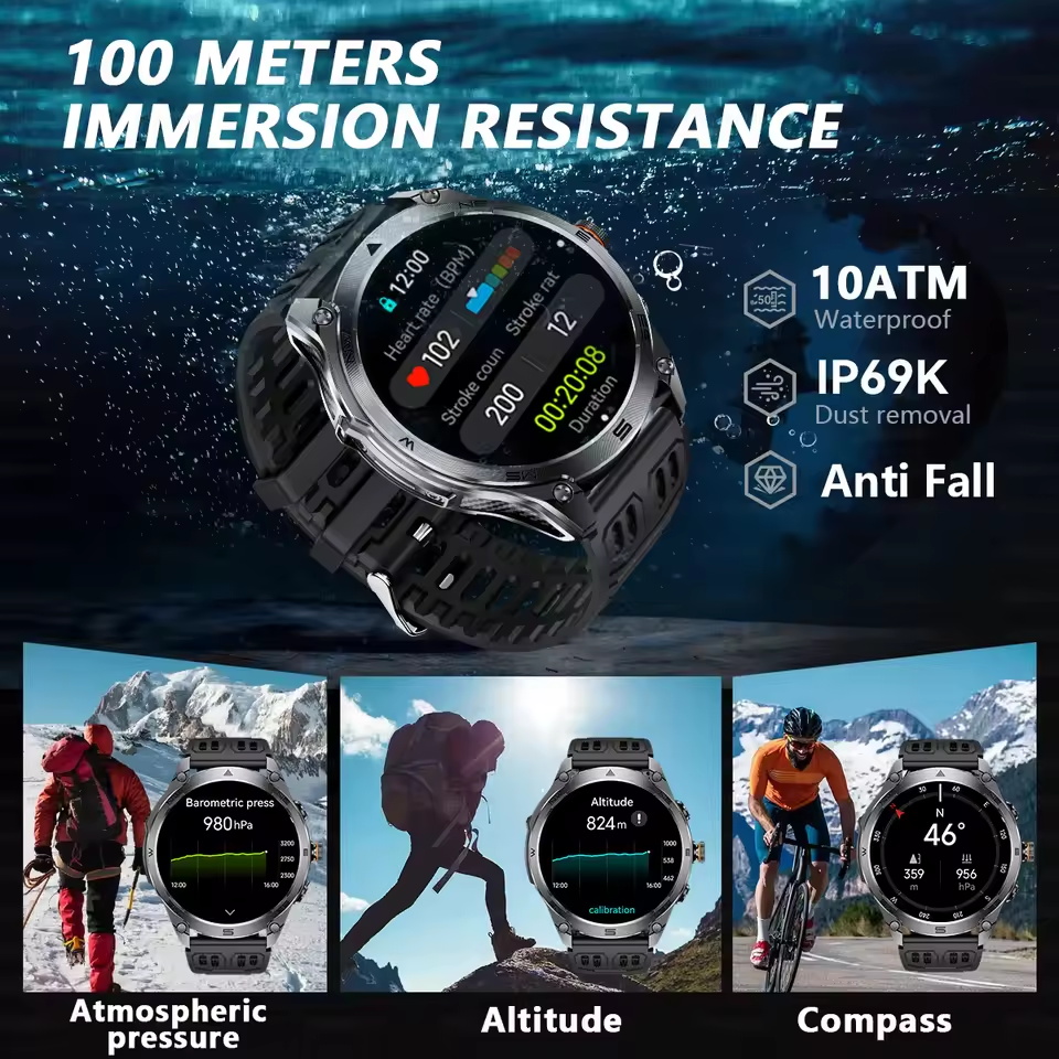 2025년 신제품 아웃도어 군용 GPS 스포츠 스마트워 - Altimeter Compass Watch 리뷰 및 가격