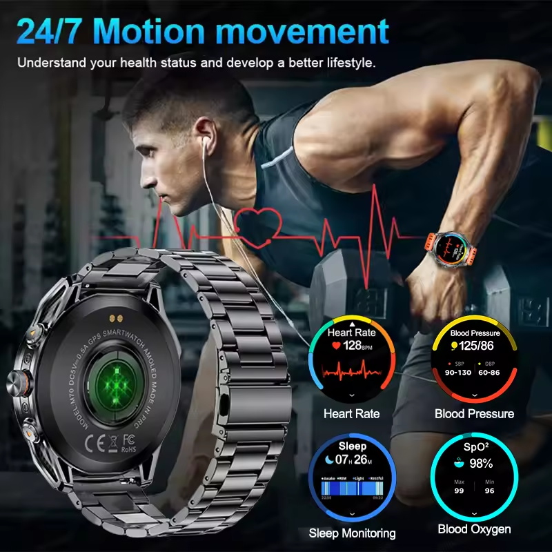 2025년 신제품 아웃도어 군용 GPS 스포츠 스마트워 - Altimeter Compass Watch 리뷰 및 가격